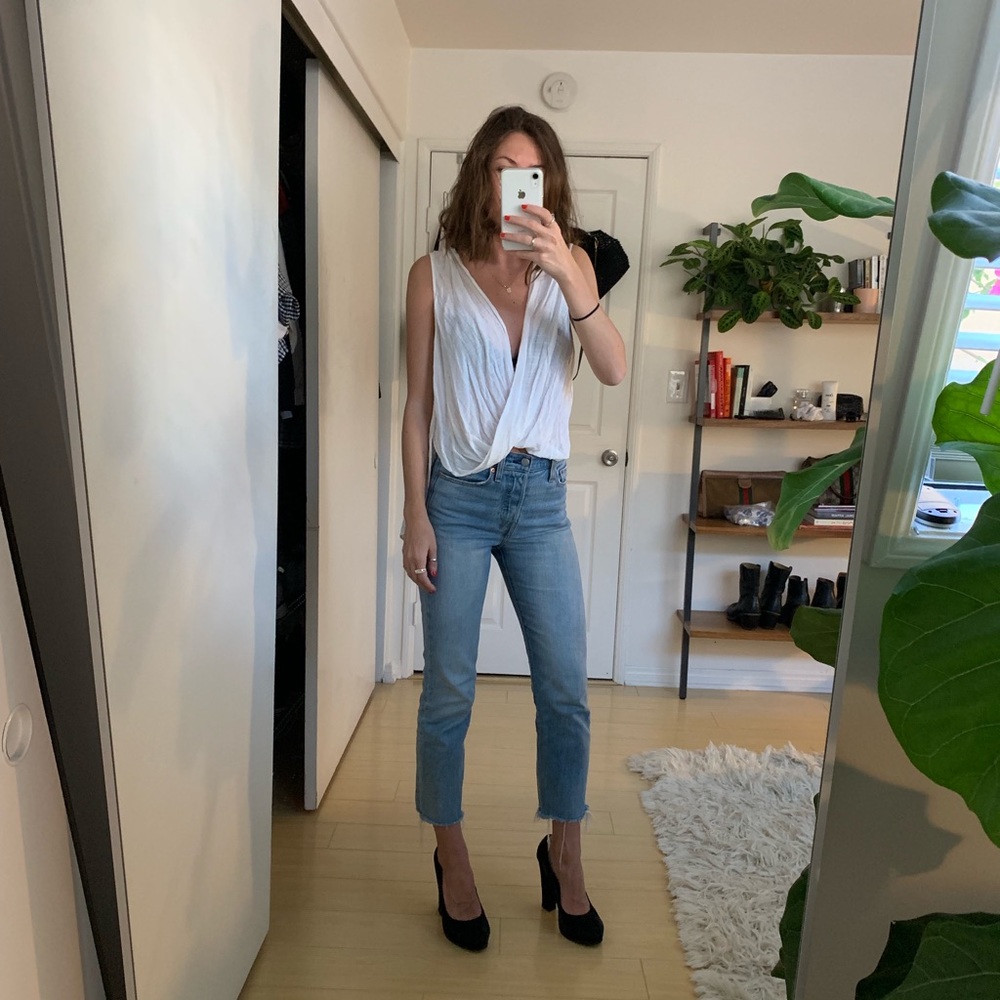 2 Drape Blouse Tops Urban Outfitters